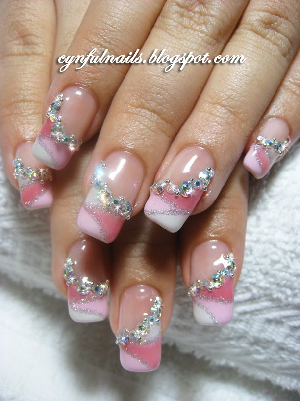 Gel nail art.