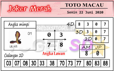 Prediksi Joker Merah Toto Macau