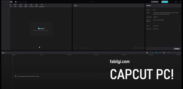 CapCut PC Versiyonu İngilizce Nasıl İndirilir ve Kullanılır 2023