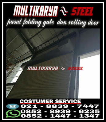 Gambar MultikaryaSteel Pusat penjualan plus pasang baru Rolling door one sheet slat daun bluescope galvalum jenis solid semi dan full perforated lubang lubang, Rolling Door slat daun jenis besi galvalum dan aluminium dan rolling door industri otomatis harga murah untuk wilayah tangerang karawaci serpong bintaro bsd pik alamsutra bogor cikeas cibubur cimanggis sentul leuwiliang cileungsi cibinong citeurep jonggol gunungputri tangerang karawang cikampek cikarang subang jakarta bekasi dan wilayah jawa barat lainnya