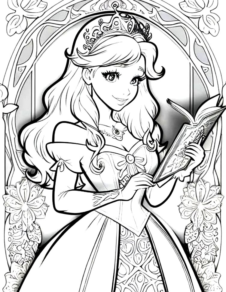 Princess coloring image