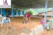 Babinsa 07/Blangjerango Ikut Gotong royong Timbun Tanah Pembangunan Masjid