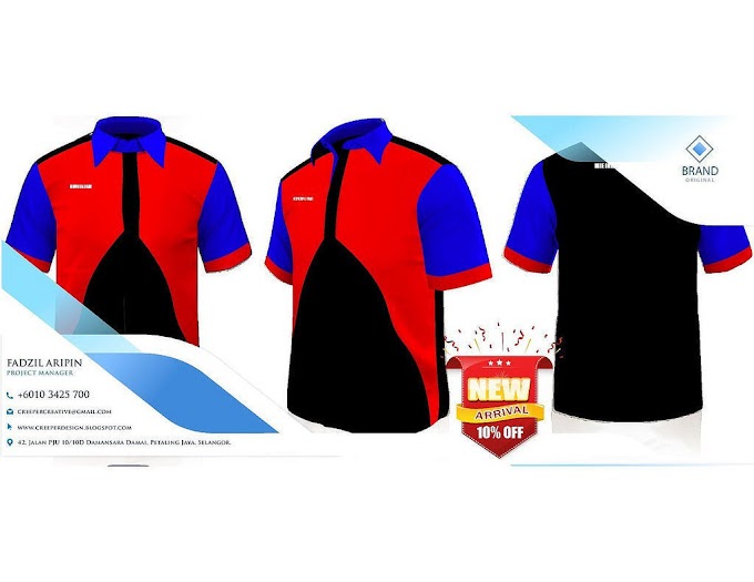 F1 ShirtBaju Korporat Pelbagai Pilihan Design Dan Warna. Sesuai Dipakai Untuk Lelaki, Perempuan Dan Wanita Muslimah. Anda Boleh Lihat Contoh Design Terkini Di Sini. Hubungi kami untuk mendapatkan portfolio lengkap atau anda juga boleh membuat perubahan de