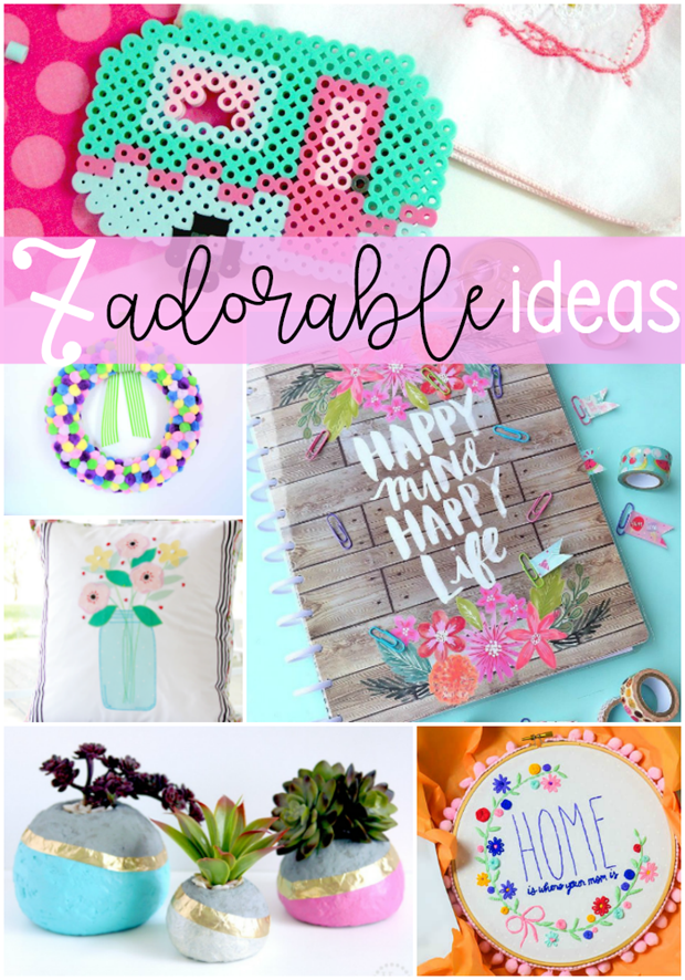 7 Adorable Ideas at GingerSnapCrafts.com #crafts #diy