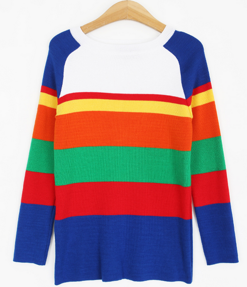 Color Block Knit Tee