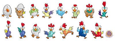 Rooster characters created by Imagine That! Design