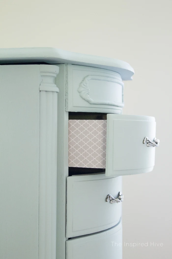 How to update a jewelry storage armoire with chalk paint