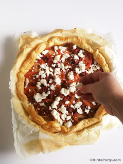 Brunch Ideas: Super Easy Pesto, Tomato & Feta Tart Recipe