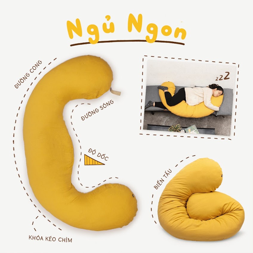 [A159] Gối bà bầu Đậu Khuyết thương hiệu nào uy tín nhất?