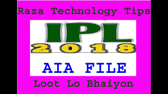 IPL 2018 aia File free