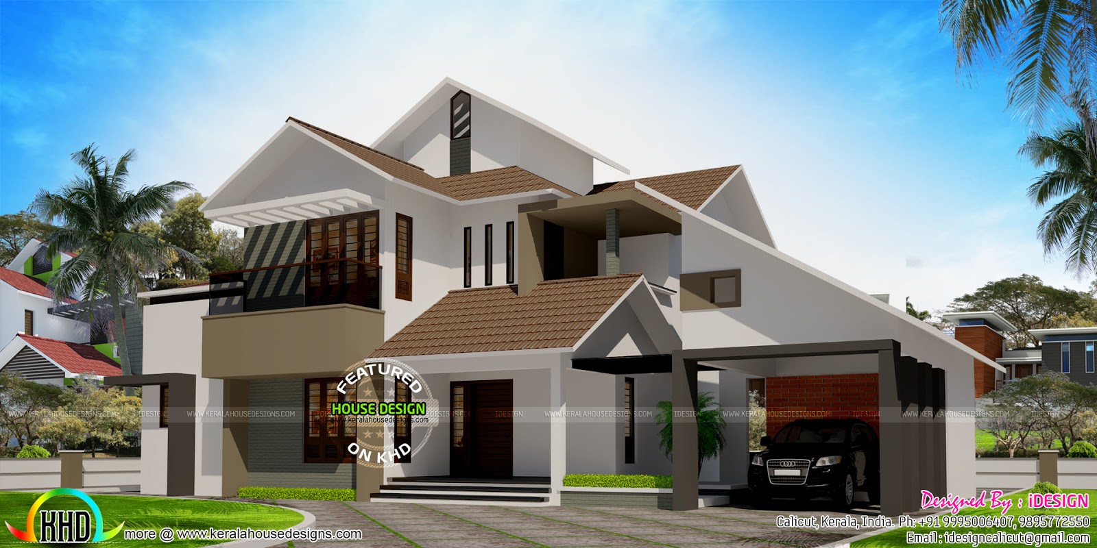 50 lakhs cost estimated modern home Kerala home design 