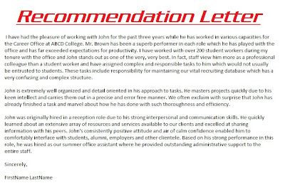 sample recommendation letter | image recommendation letter | picture recom recommendation letter | format recommendation letter | template recommendation letter | 