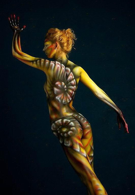 full body painted women