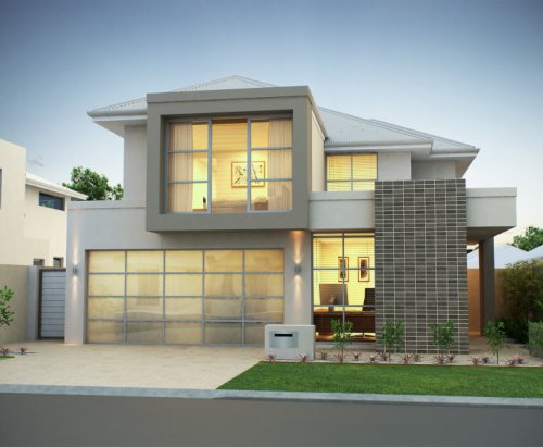 Contoh Desain Rumah Minimalis  2 Lantai