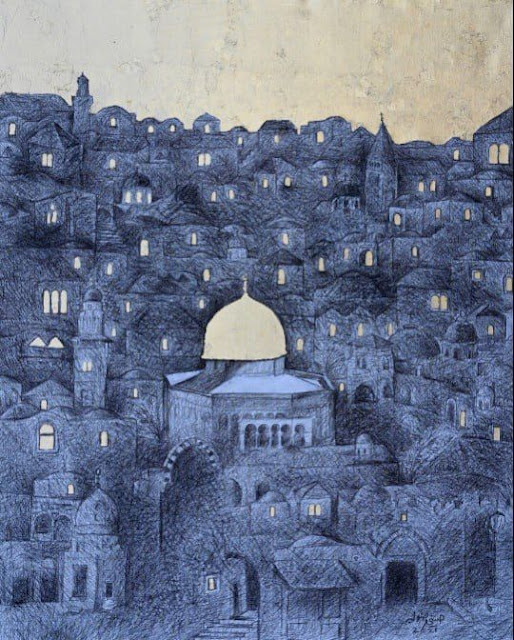 «Jerusalem at night», Hosni Radwan, 2021