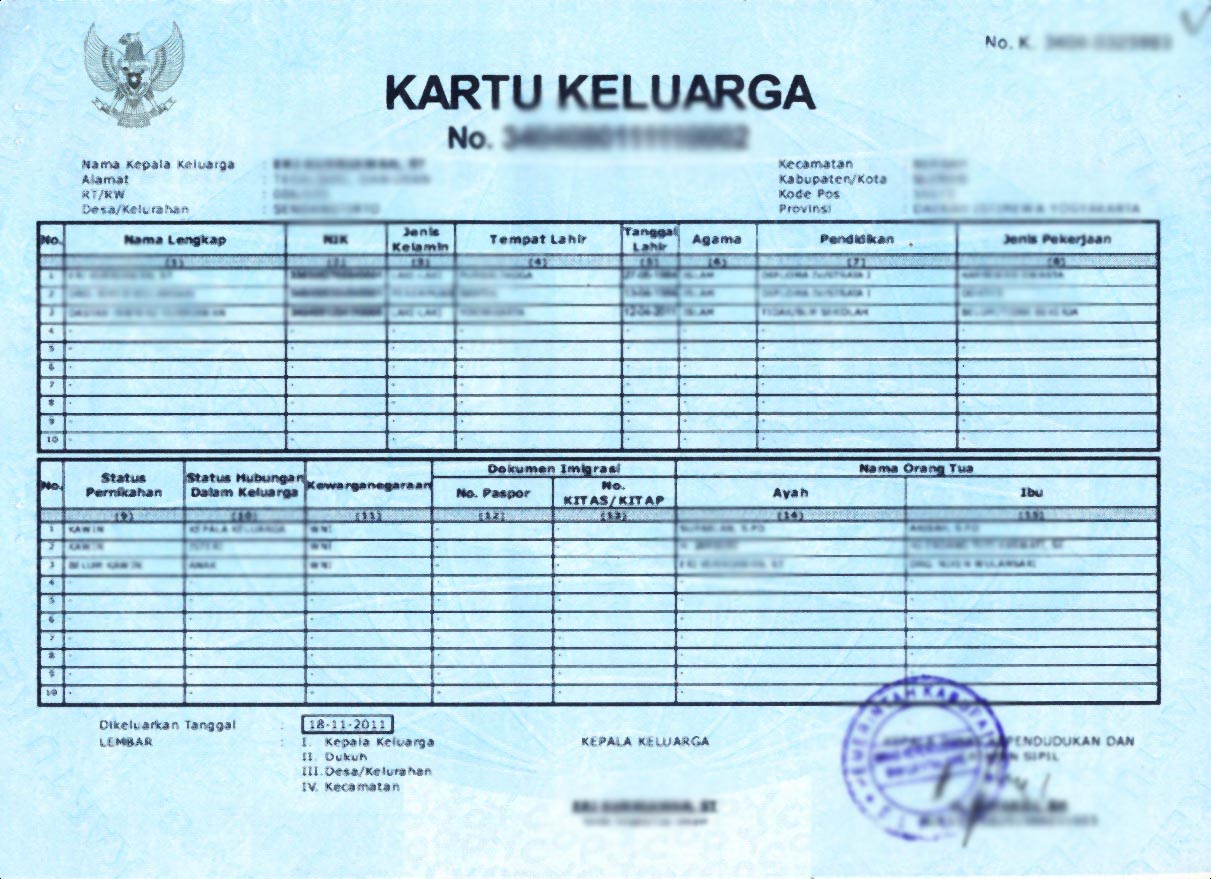 Cara membuat kartu keluarga dengan cepat dan mudah 