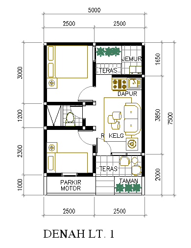 5 Contoh Denah Rumah Sederhana 2013 Inspirasi Desain 