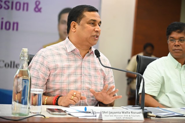 Minister Jayanta Malla Baruah reviews JJM & Swachh Bharat Mission