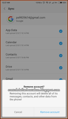 Cara Menghapus Akun Google Di Android