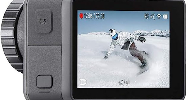 THIS IS A PICTURE OF THE  DJI Osmo Action CAMERA FOR EXTREME SPORTS