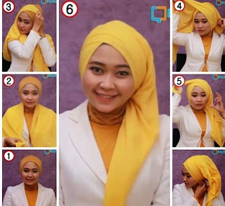 Cara Memakai Jilbab Segi Empat Untuk Ke Pesta