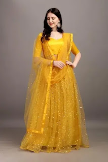 Yellow lehenga for haldi ceremony