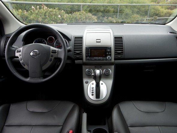 Interior shot of 2011 Nissan Sentra