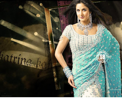 katrina in sari