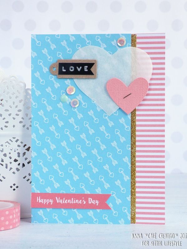 Idee San Valentino: card e tag con carte scrap e fustelle Sizzix