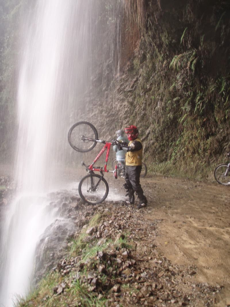 Death Road in the Yungas region of Bolivia, also called Grove's Road, Coroico Road, Camino de las Yungas and Road of fate. Leading from La Paz to Coroico, 56 kilometres northeast of La Paz in the Yungas region of Bolivia.