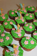 Tinkerbell Cupcakes. Posted by Cakes by Christi