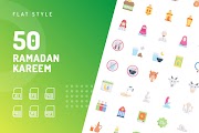 Ramadan Kareem Flat Icons - أيقونات رمضان