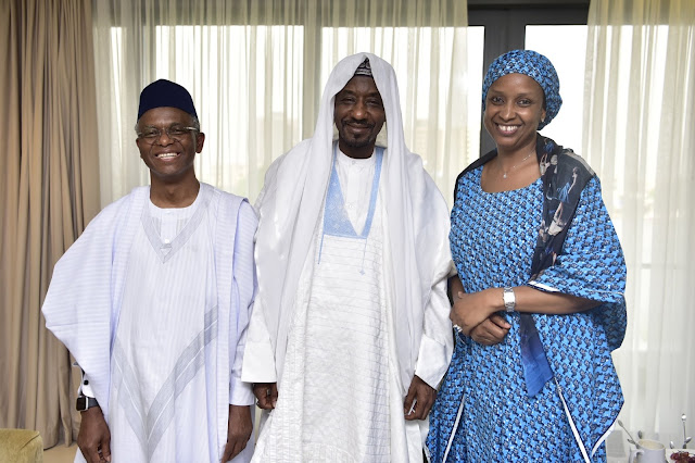 Pastor Tunde Bakare Visits Deposed Emir Sanusi in Lagos (Photos)