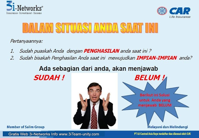 3i-Networks CAR Grobogan adalah Layanan tempat pendaftaran Peluang Usaha Bisnis 3i Networks CAR Life Insurance dari PT AJ Central Asia Raya di Kabupaten Grobogan Jawa Tengah, Berikut ini Panduan Cara Mendaftar CAR 3i-Networks di Grobogan dan Area Kecamatan Brati, Gabus, Geyer, Godong, Grobogan, Gubug, Karangrayung, Kedungjati, Klambu, Kradenan, Ngaringan, Penawangan, Pulokulon, Purwodadi, Tanggungharjo, Tawangharjo, Tegowanu, Toroh, Wirosari, Grobogan, Jawa Tengah.