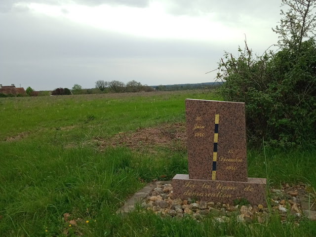 Demarcation line memorial, Indre et loire, France.