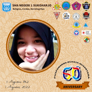 Link Twibbon Dies Natalis SMA Negeri 1 Sukoharjo 2022 ke 60, Design Aestethic Elegance & Keren