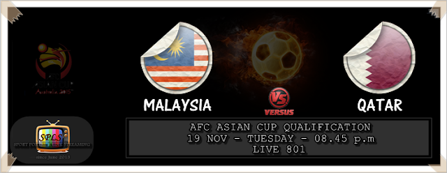 Live Streaming Malaysia vs Qatar 19 November 2013