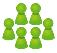 グループのイラスト（緑）