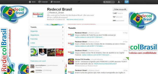 Visual do novo Twitter 2012