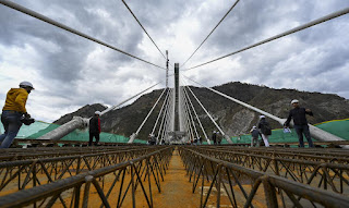 India's first Cable-Stayed Rail Bridge, Anji Khad bridge