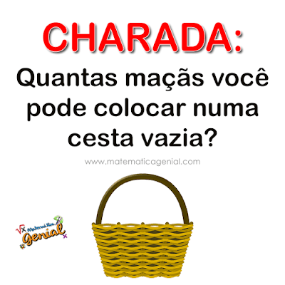 Charada: Quantas maçãs você pode colocar numa cesta vazia?