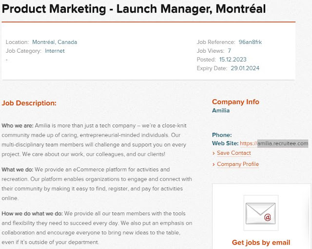 Product Marketing - Launch Manager Job Montréal Canada