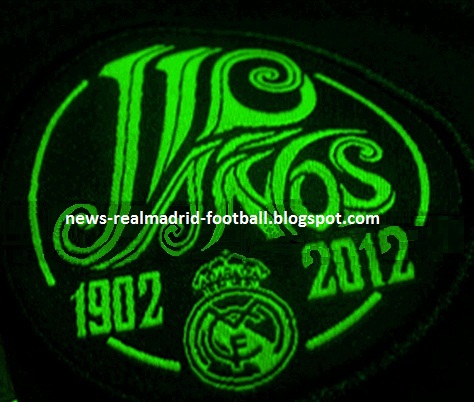 Logo Design on Real Madrid 110th Logo On The Sleeve Of The Away Shirt 2012 2013