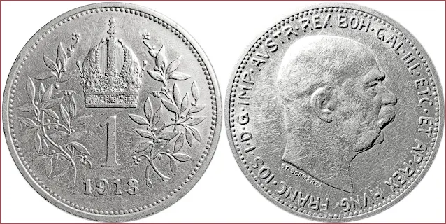 1 corona, 1913: Austro-Hungarian monarchy