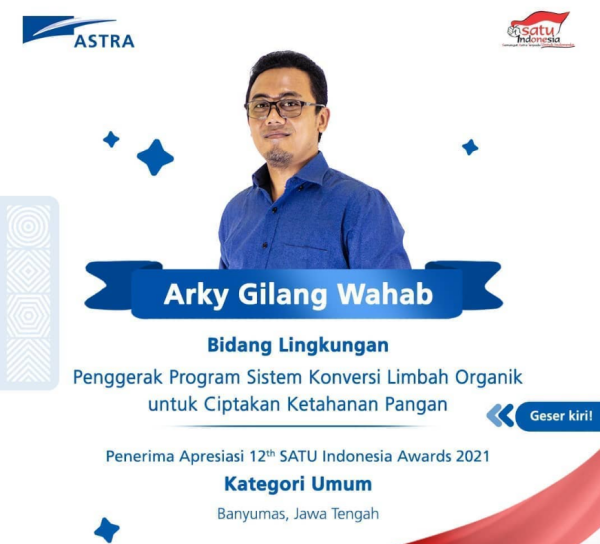 Arky Gilang Wahab SATU Indonesia Awards 2021
