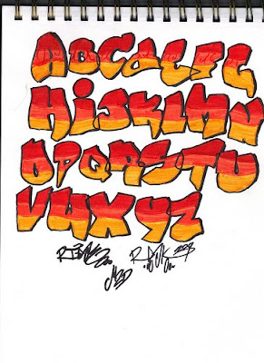 graffiti alphabet