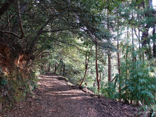 清水展望台(清水公園)から安来清水寺仁王門に向かう山道