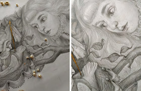 07-Alice-and-the-Pigeon-Alice-in-Wonderland-Drawings-Anastasia-Zviaha-www-designstack-co