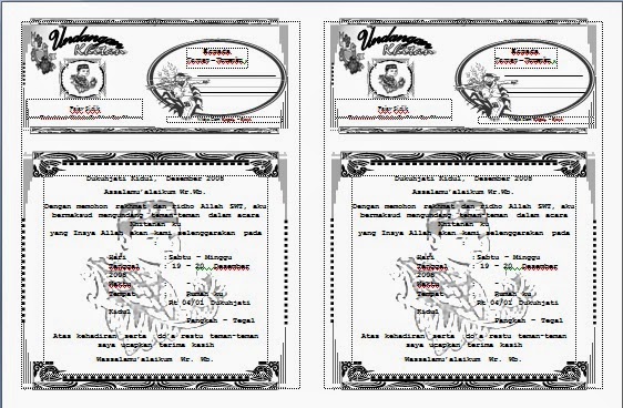 undangan pernikahan lucu dan murah