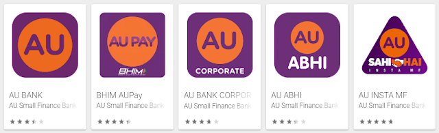 AU Bank Mobile Apps Collection